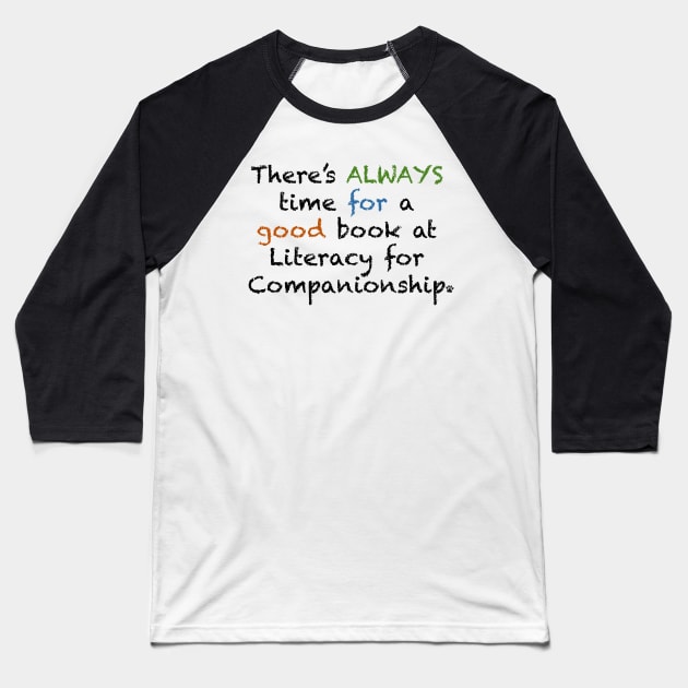 Good Book Baseball T-Shirt by Literacy for Companionship